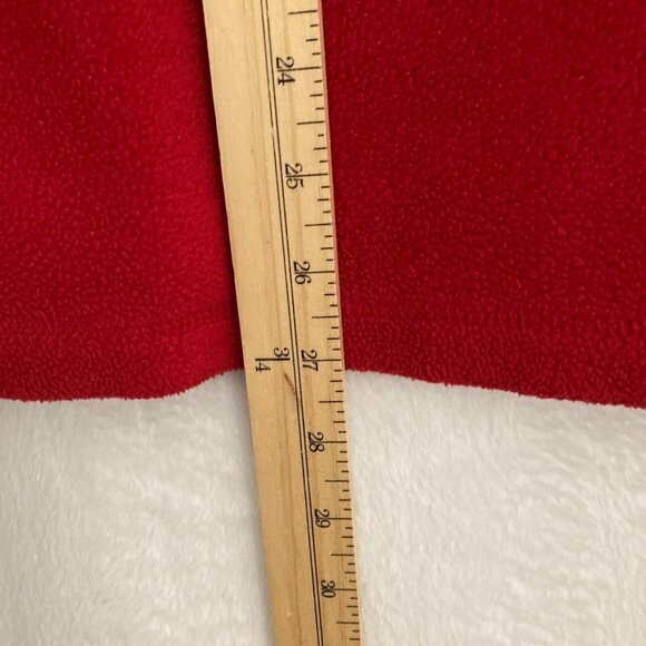 Disney Winnie The Pooh Fleece Sweater Womens XL Red 1/4 Zip Pullover Embroidered - Picture 11 of 12